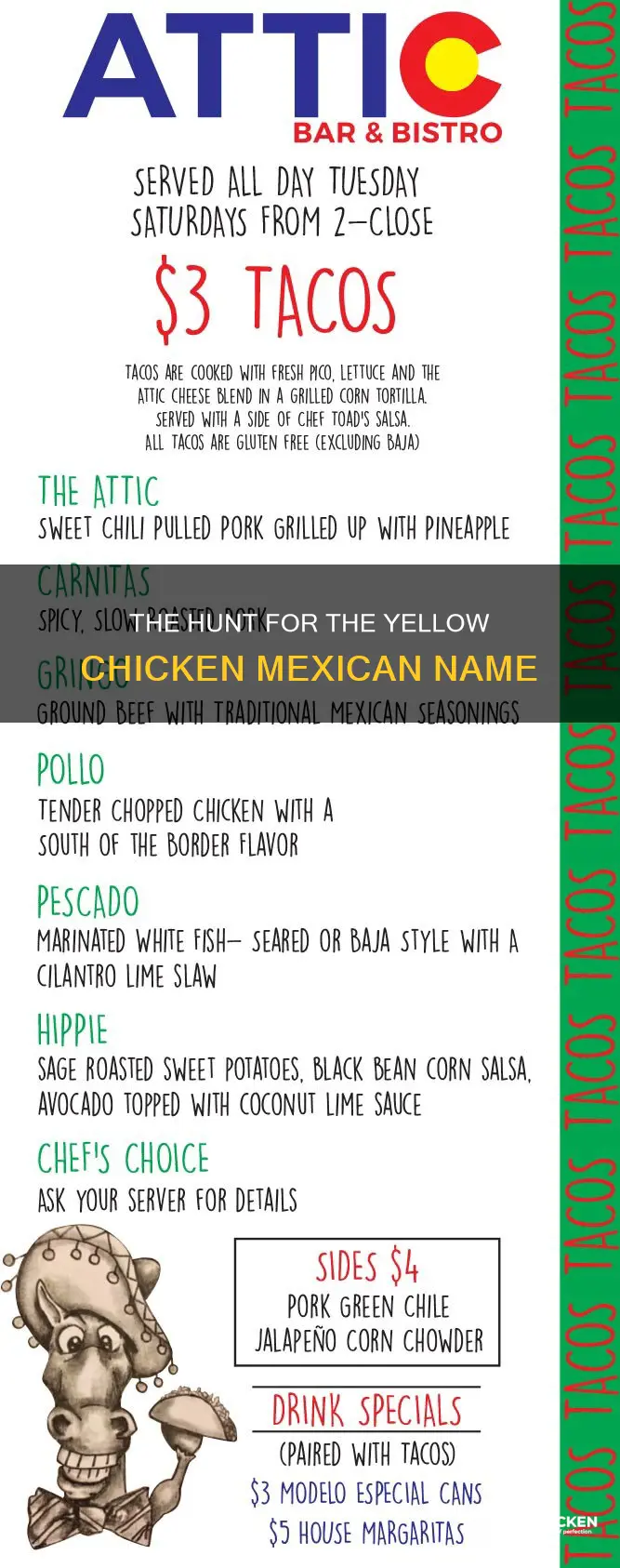 what is the name of the yellow chicken mexican
