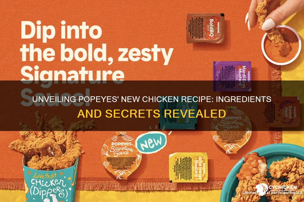 what is the new popeyes chicken made of
