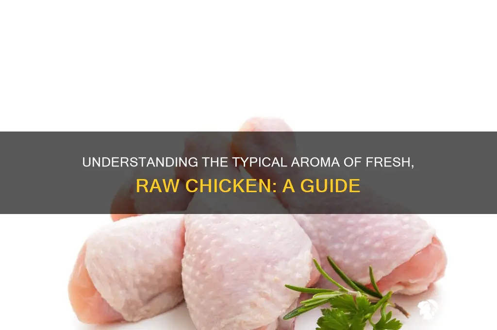 what is the normal smell of raw chicken