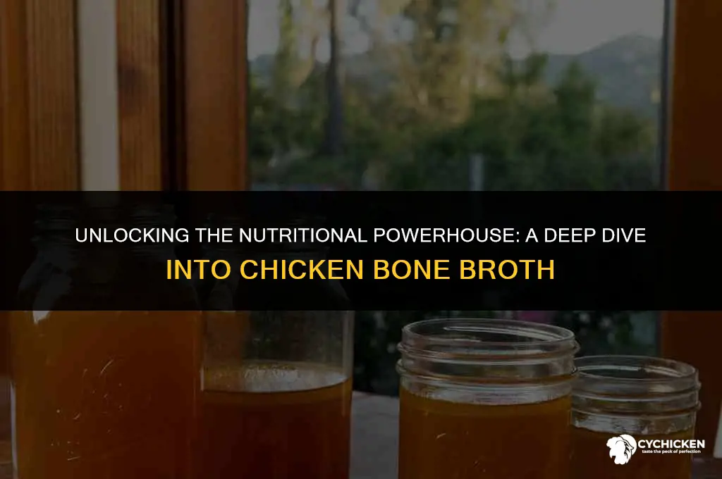 what is the nutritilnal content of chicken bone broth