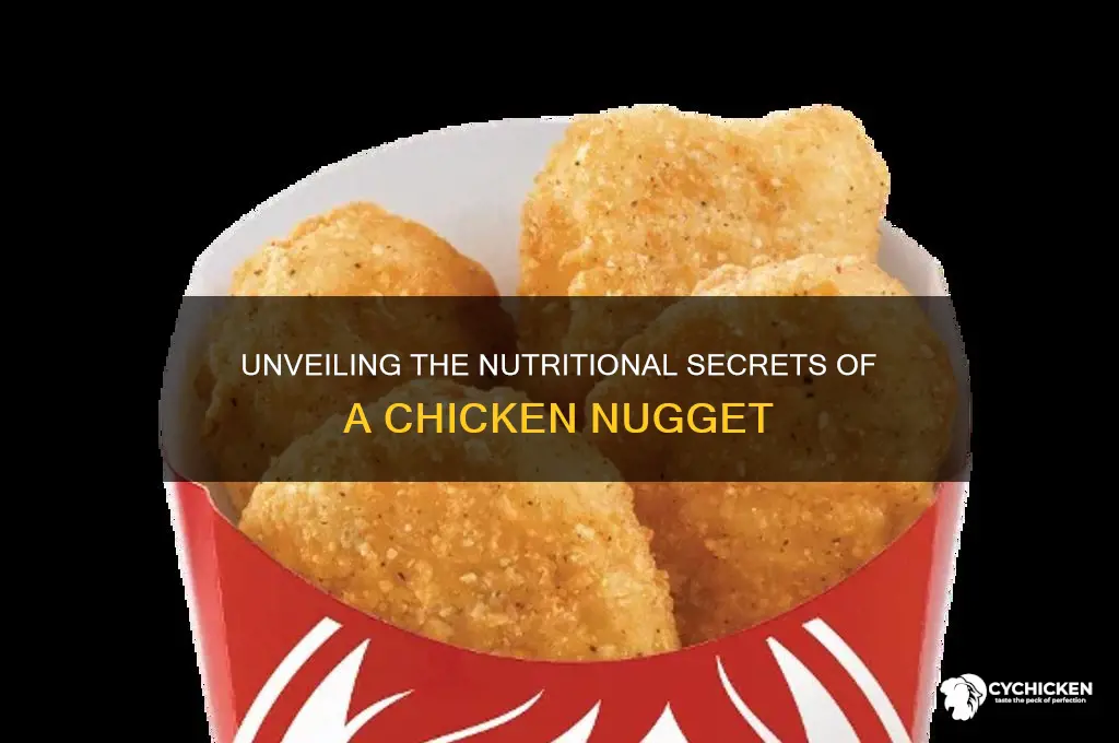 what is the nutritional value of a chicken nugget