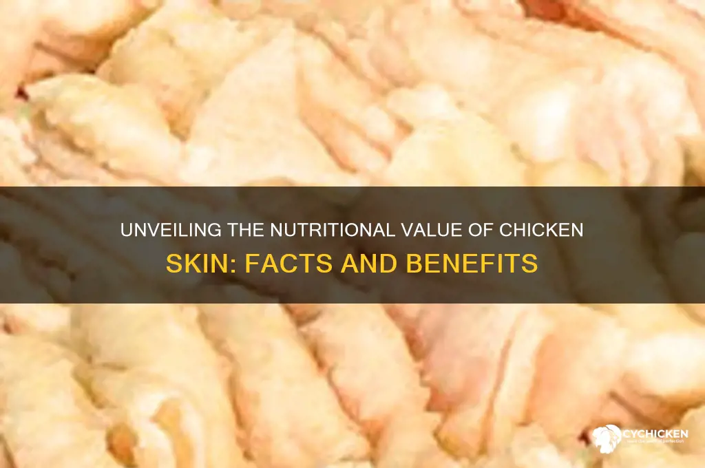 what is the nutritional value of chicken skin