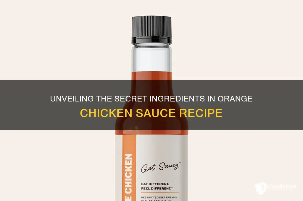 what is the orange chicken sauce made of