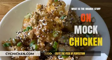 Unveiling the Mystery: What's the Orange Stuff on Mock Chicken?