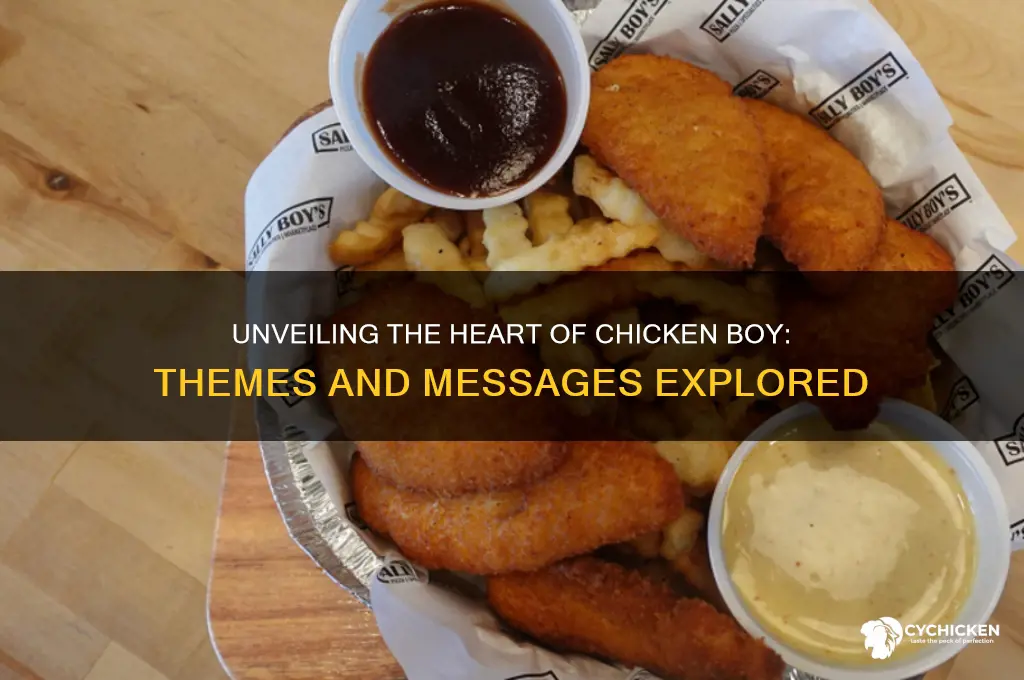 what is the overall theme of chicken boy