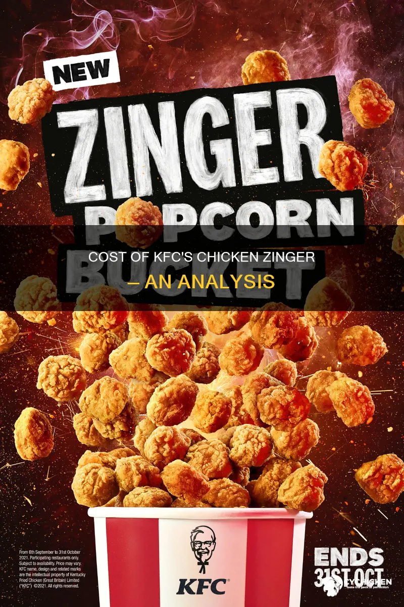 what is the price of chicken zinger in kfc