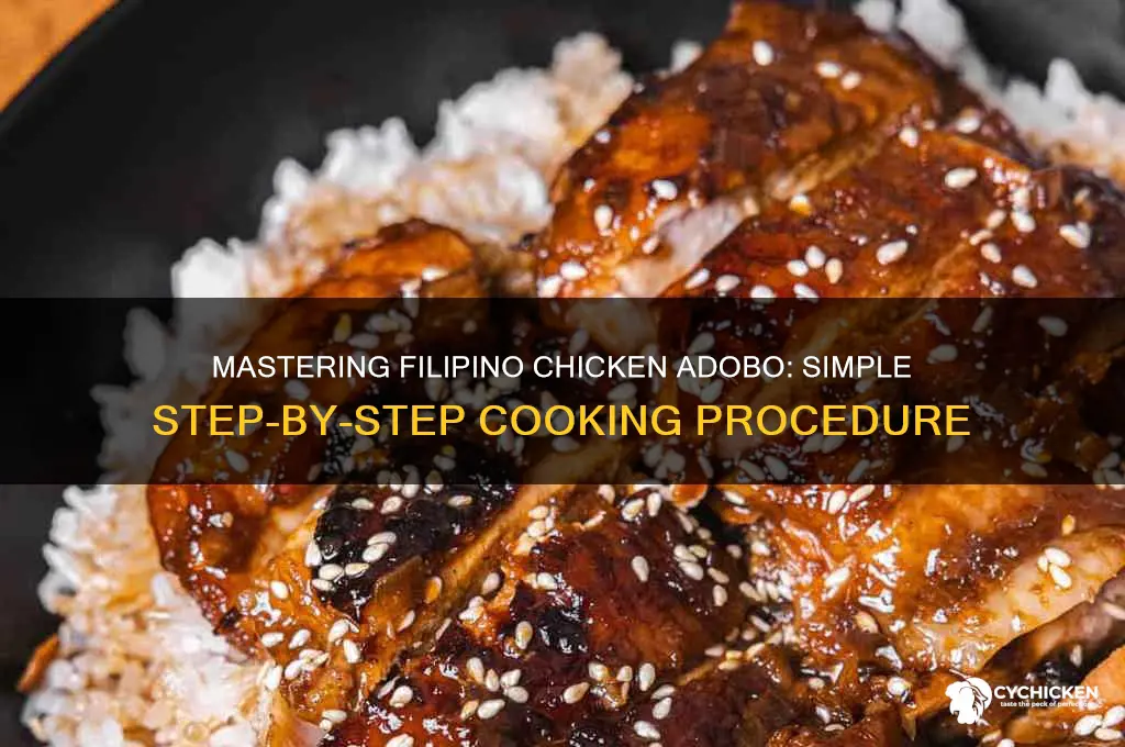 what is the procedure of chicken adobo