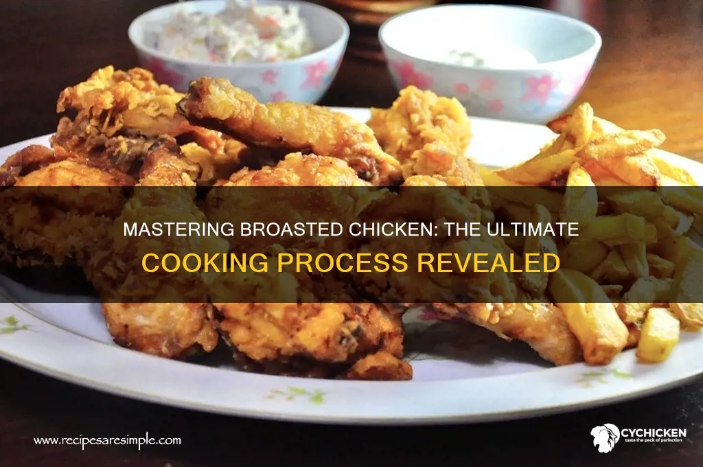 what is the process of broasted chicken