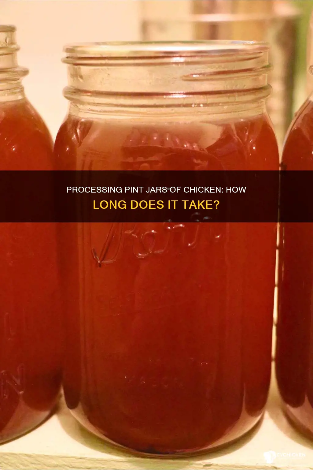 what is the processing time for pint jars of chicken