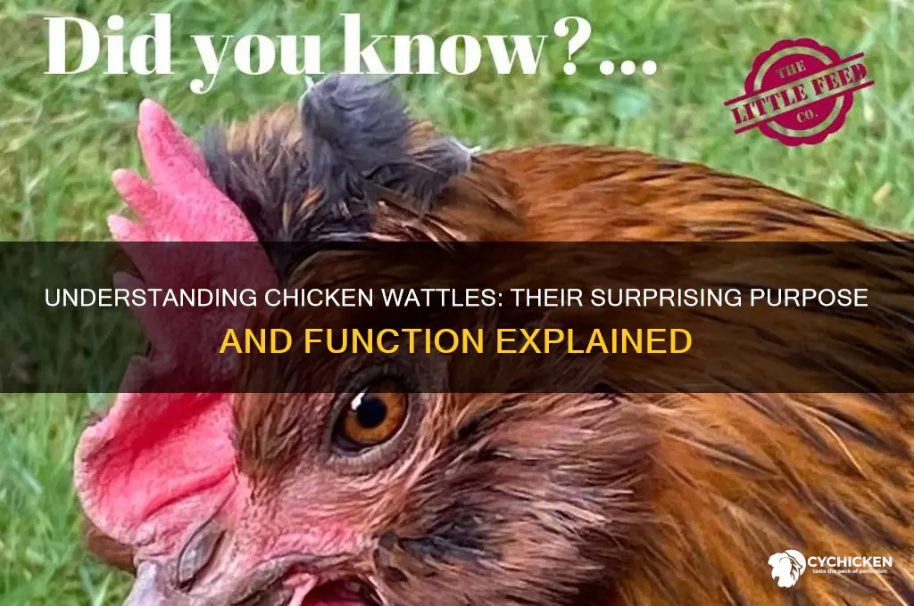 what is the purpose of chicken wattles
