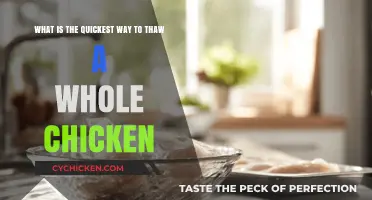 Rapid Thawing Techniques: Safely Defrosting a Whole Chicken
