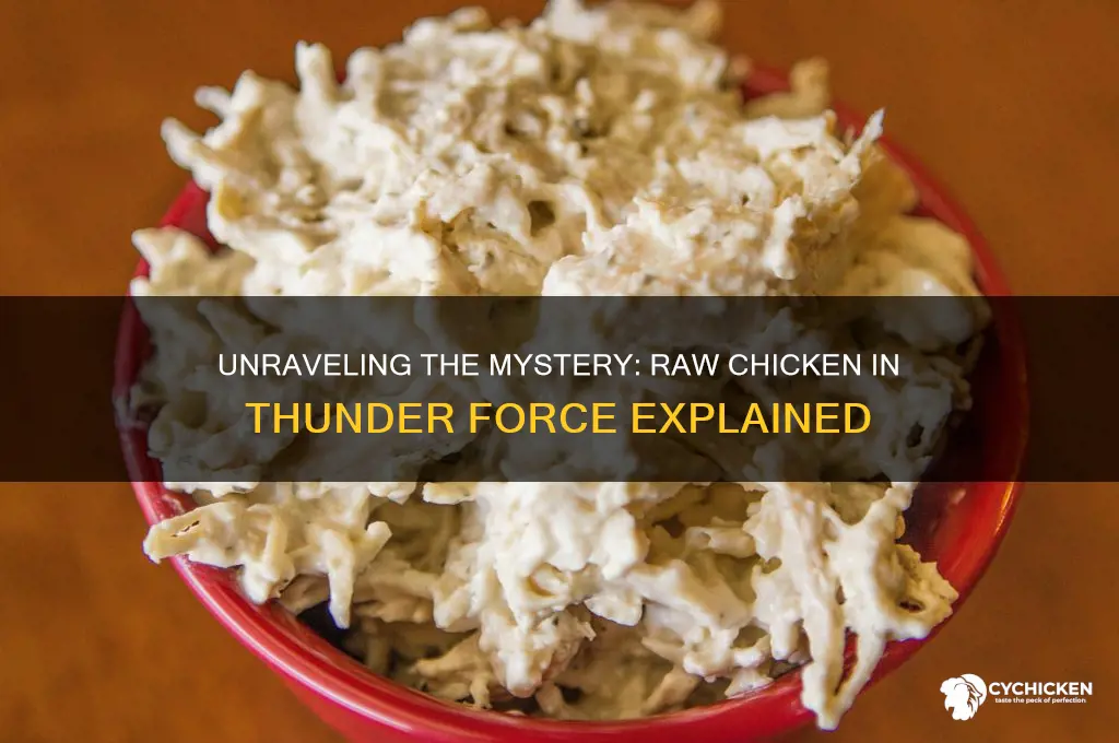 what is the raw chicken in thunder force