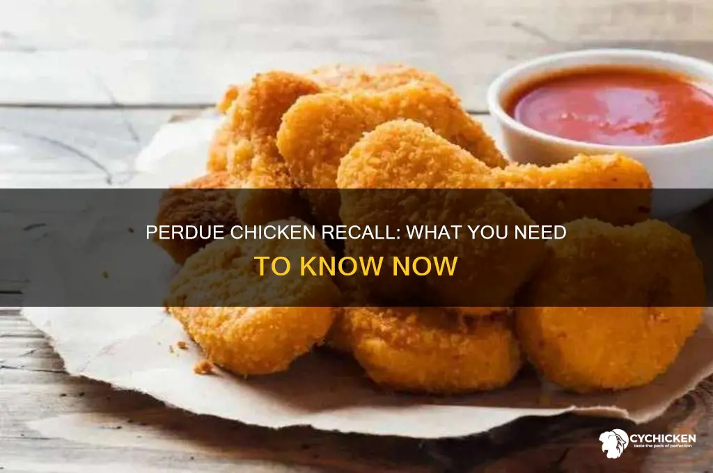what is the recall on perdue chicken
