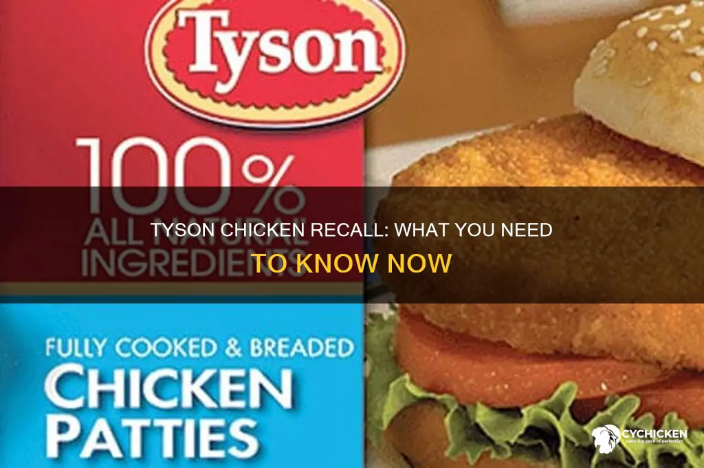 what is the recall on tyson chicken