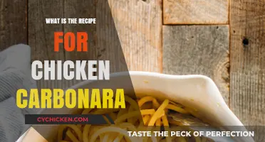 Creamy Chicken Carbonara Recipe: A Classic Italian Dish Made Easy