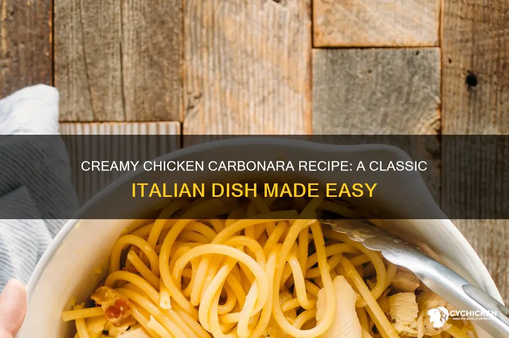 what is the recipe for chicken carbonara