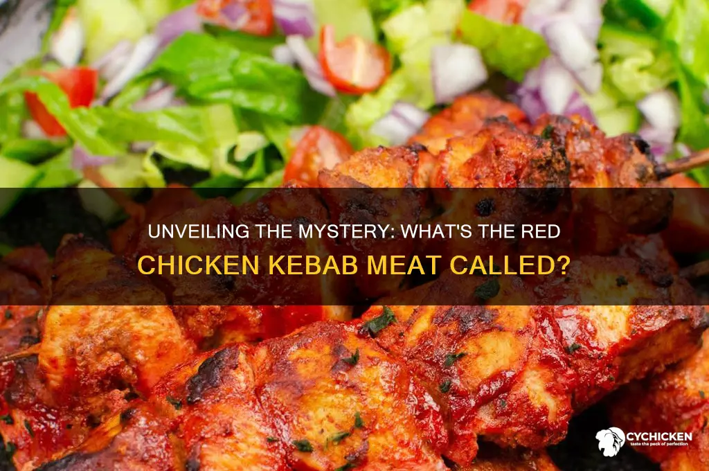 what is the red chicken kebab meat called