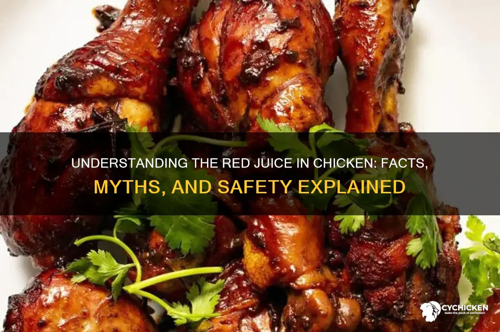 what is the red juice in chicken