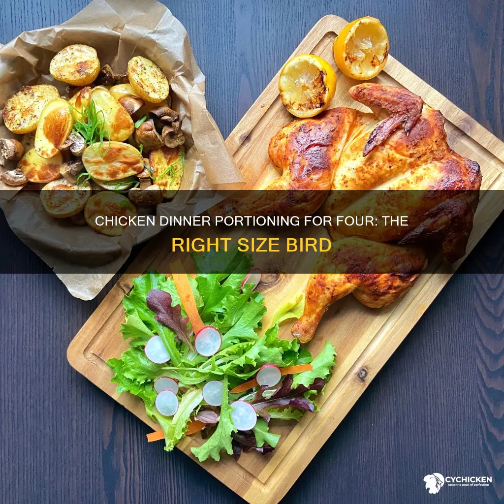 what is the right size chicken for 4 adults