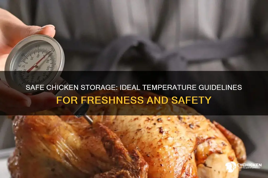 what is the saft temperature for chicken storage