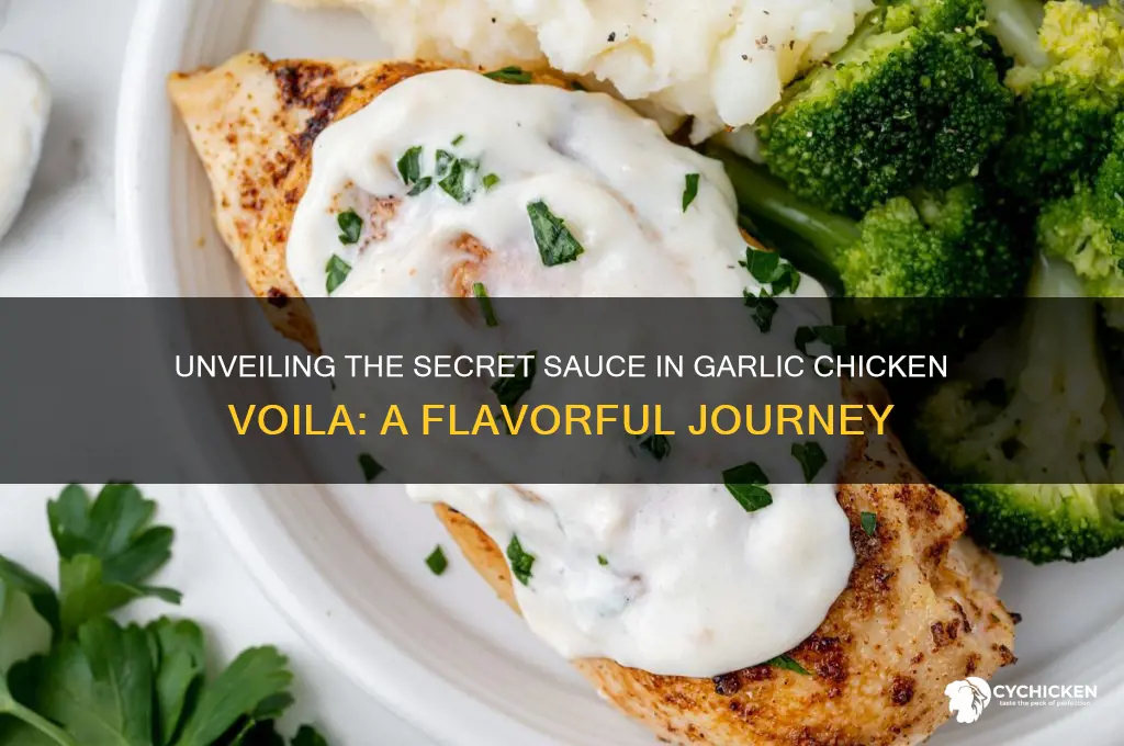 what is the sauce in garlic chicken voila
