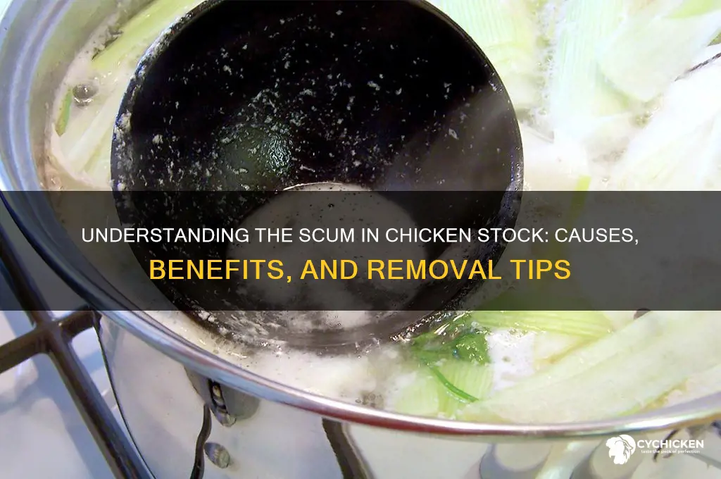 what is the scum in chicken stock