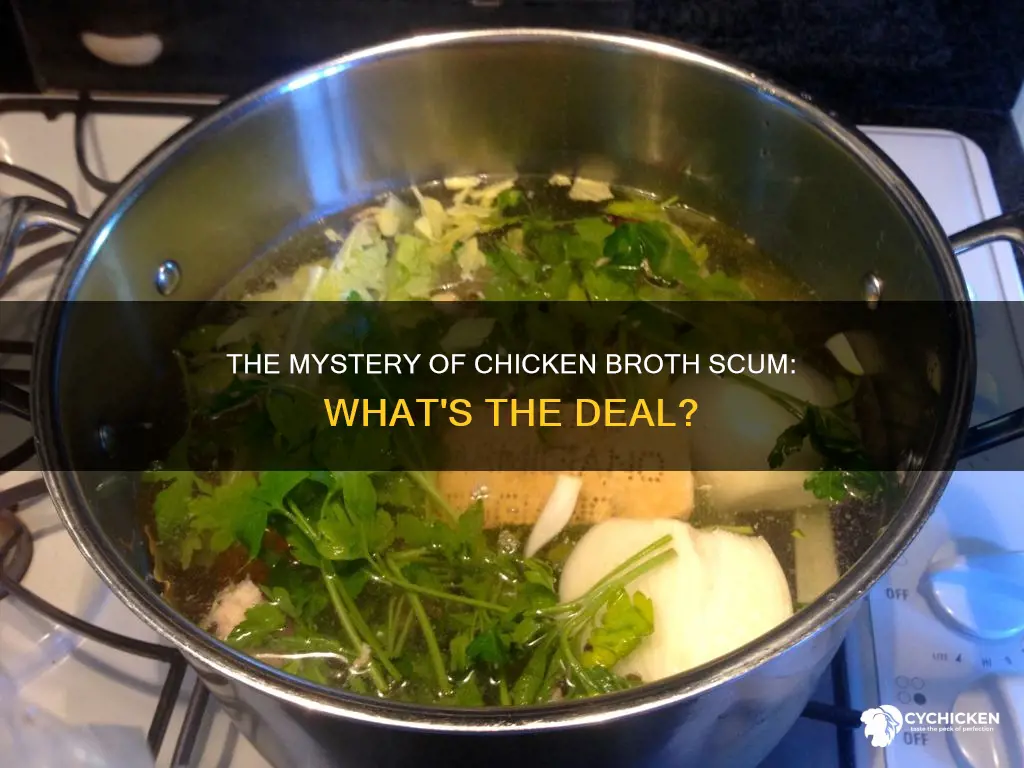 what is the scum that forms when boiling chicken
