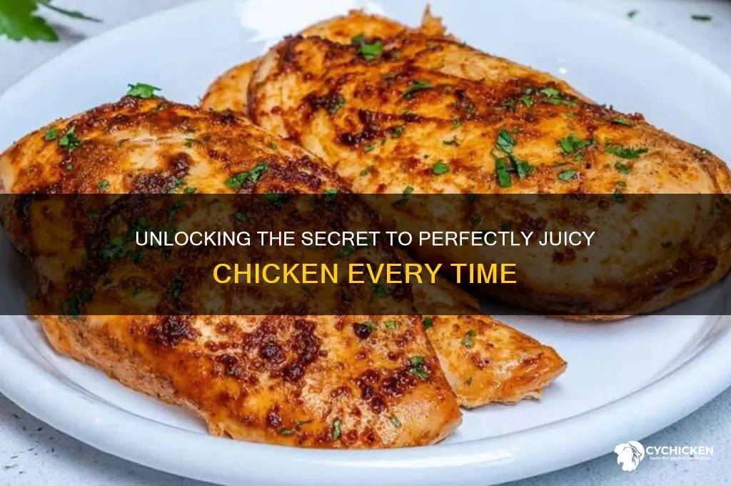 what is the secret to juicy chicken