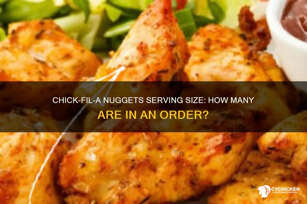 what is the serving size for chick fil a nuggets