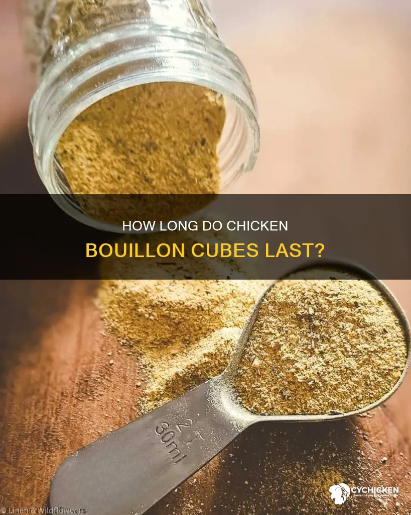 what is the shelf life of chicken bouillon cubes