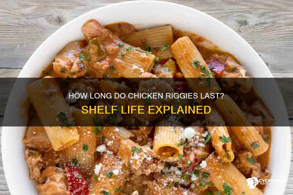 what is the shelf life of chicken riggies