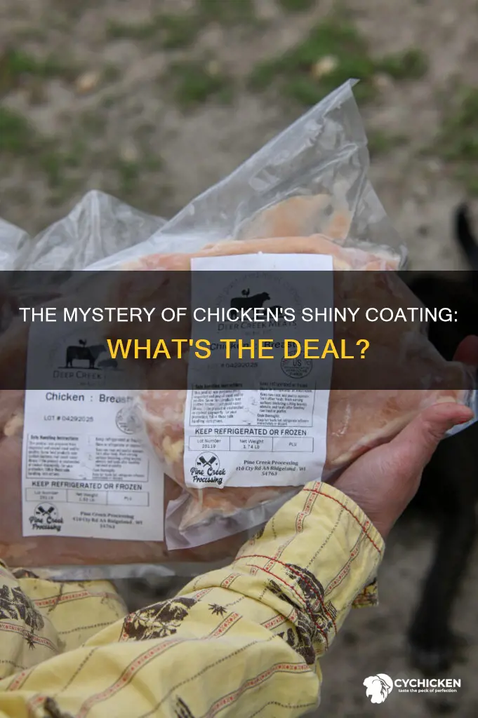 what is the shiny thing that covers chicken meat