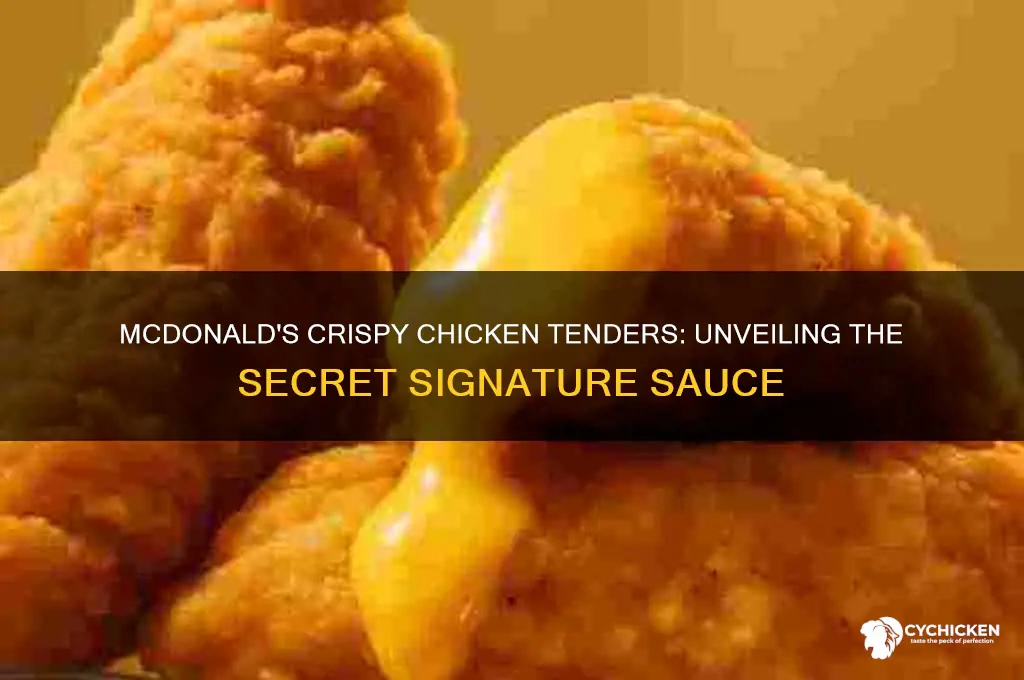 what is the signature sauce for mcdonalds crispy chicken tenders