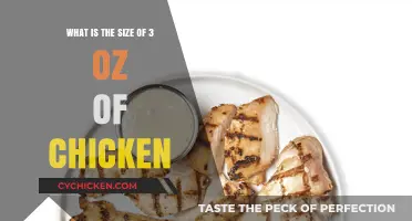 Portioning Chicken: Understanding 3 Oz Serving Size