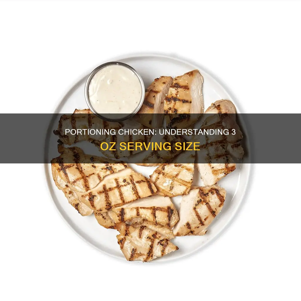what is the size of 3 oz of chicken