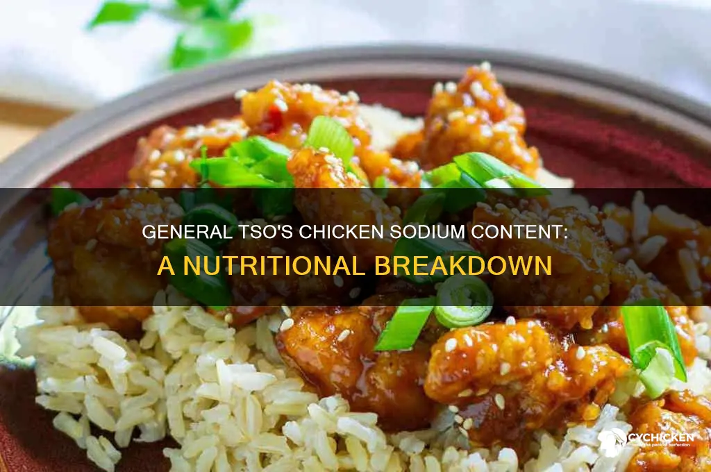 what is the sodium of general tsos chicken