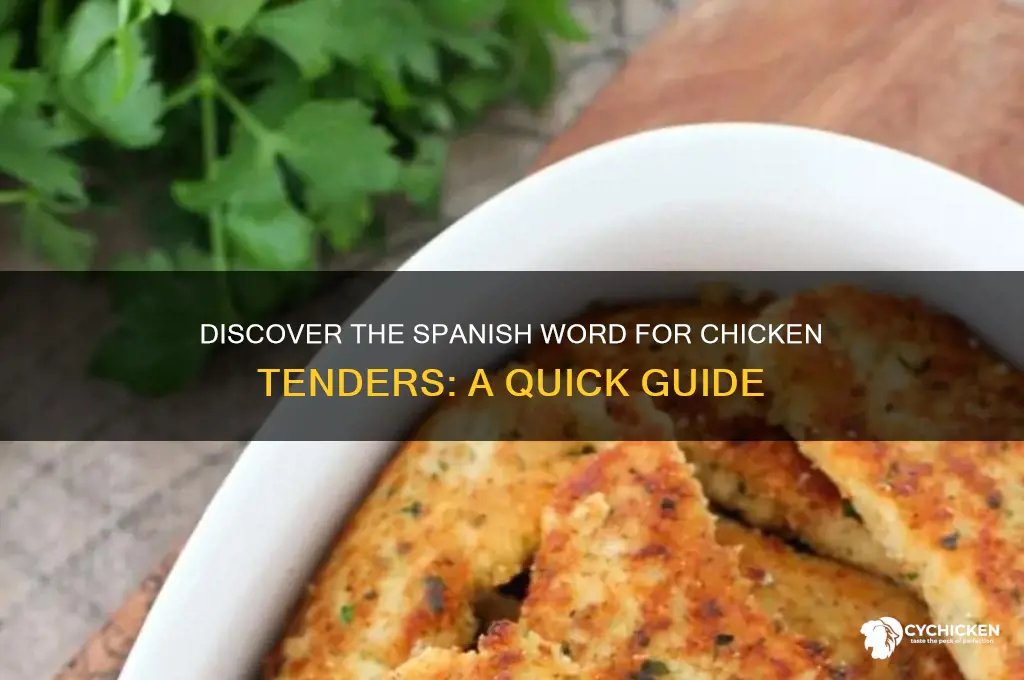 what is the spanish word for chicken tenders