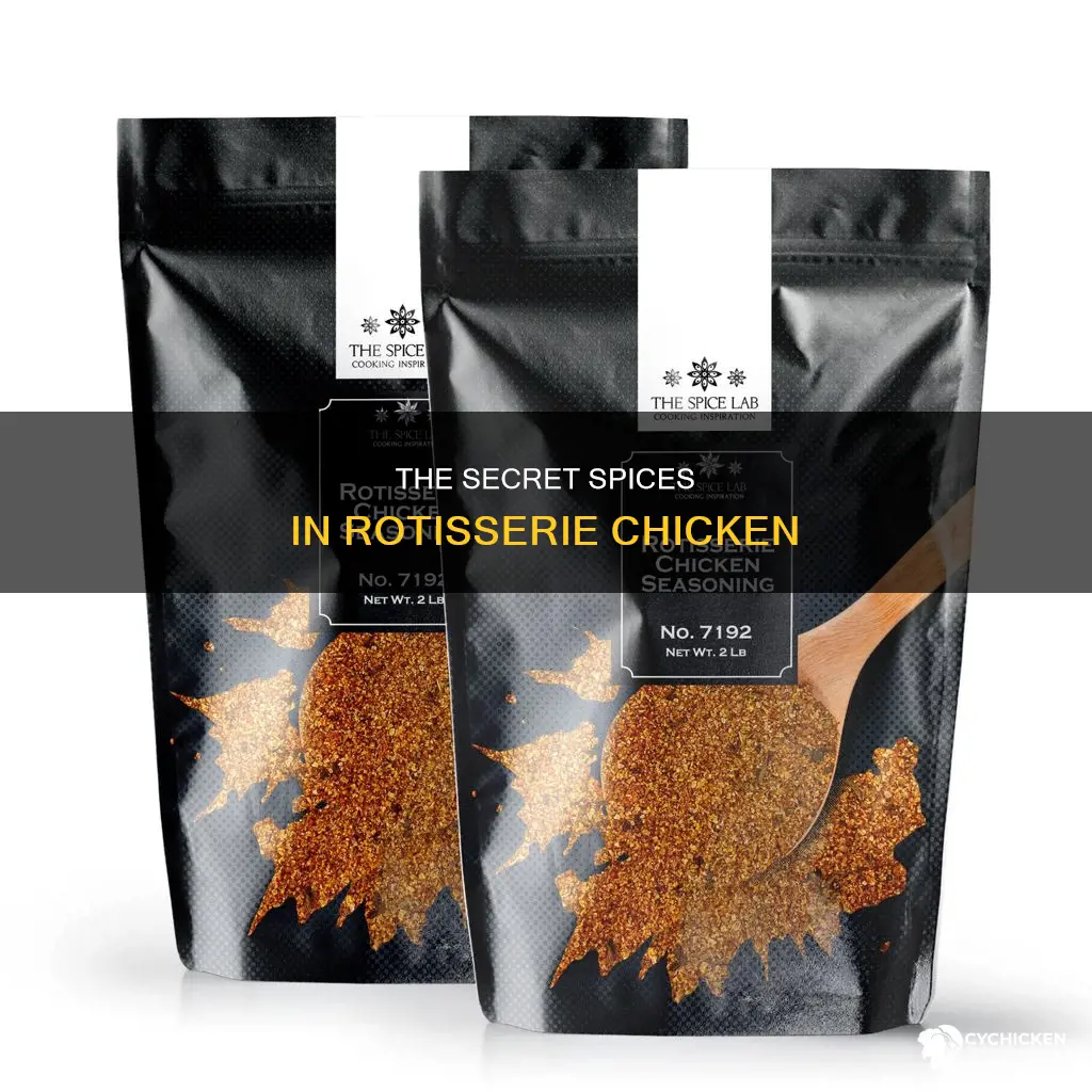 what is the spicing on grocery store rotissere chicken