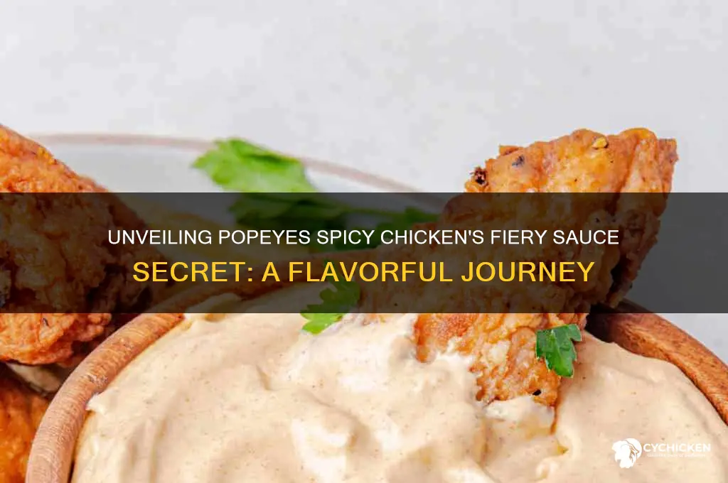 what is the spicy sauce on spicy chicken poepeyes