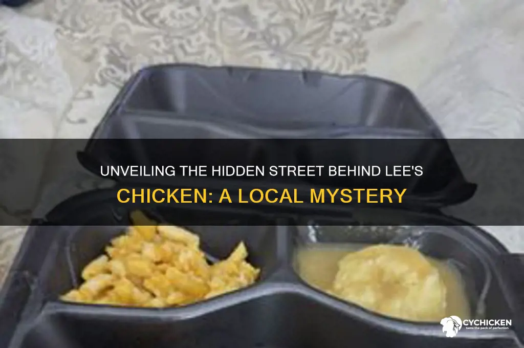 what is the street behind lee