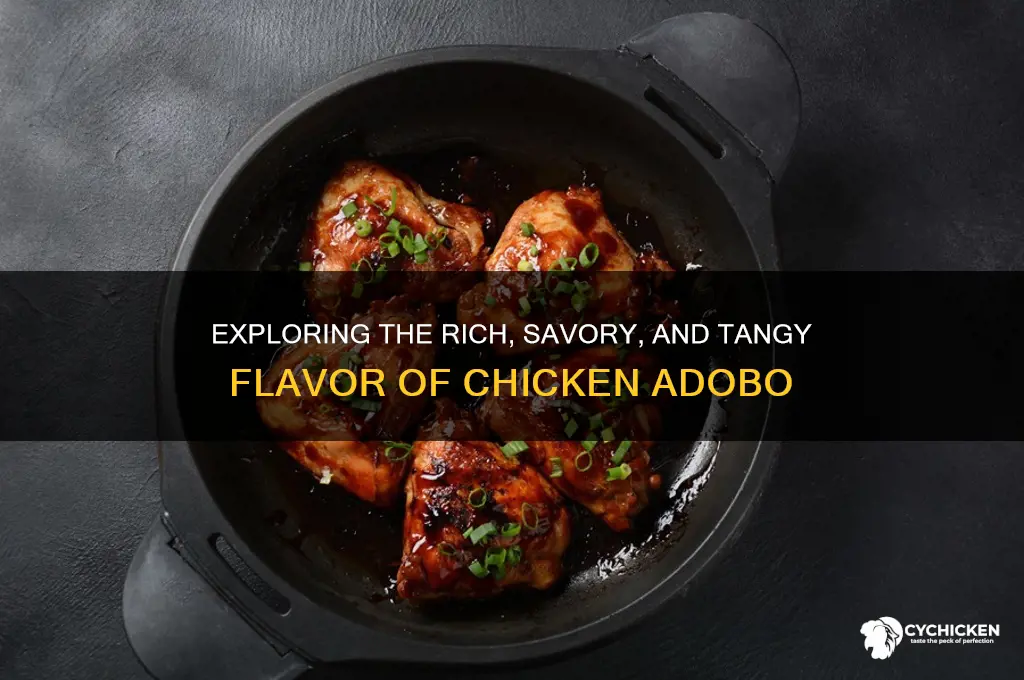 what is the taste of chicken adobo