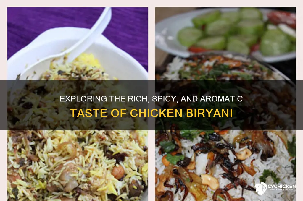 what is the taste of chicken biryani
