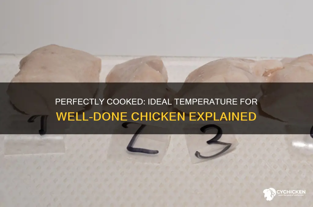 what is the temperature for well-done chicken