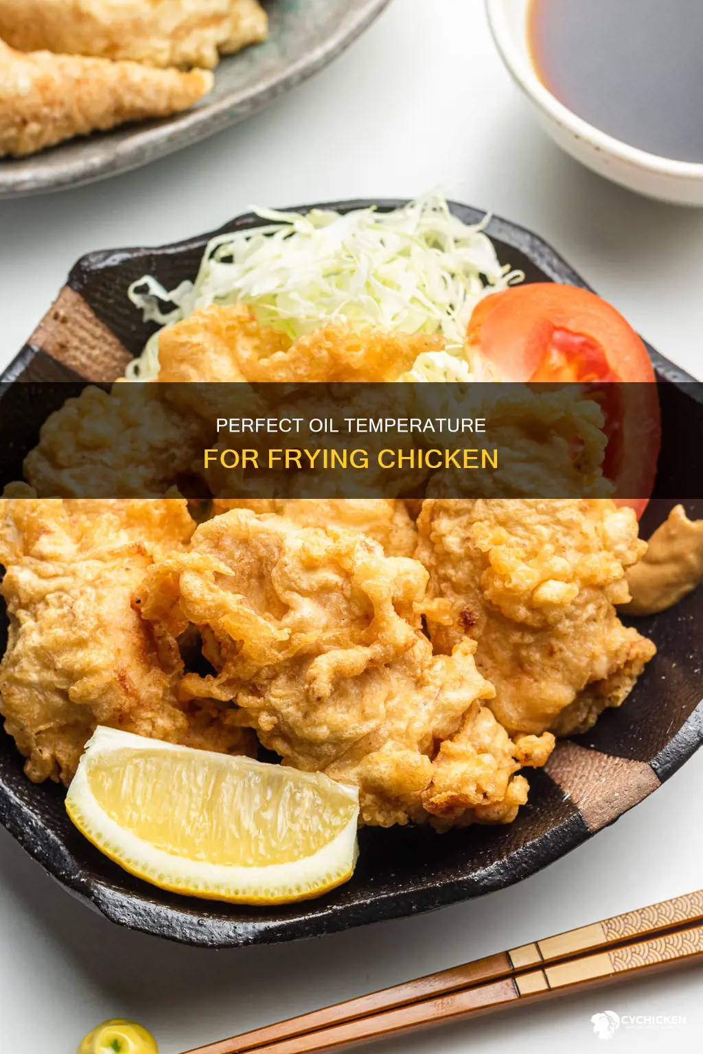 what is the temperature when fryinf chicken on oil
