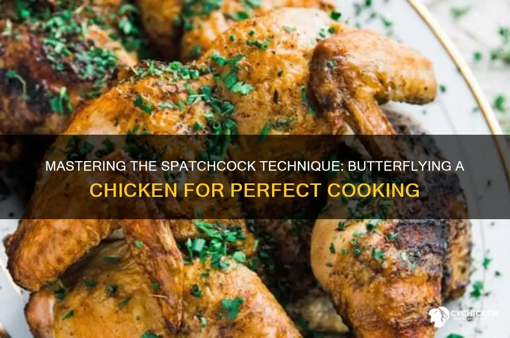 what is the term for butterflying a chicken