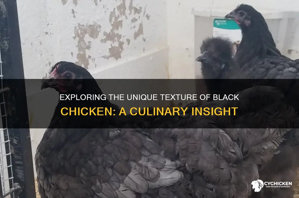 what is the texture of black chicken