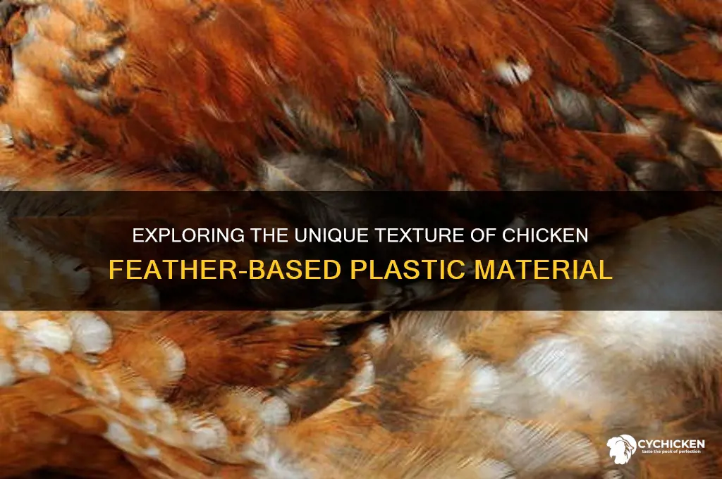 what is the texturw of chicken feather plastic