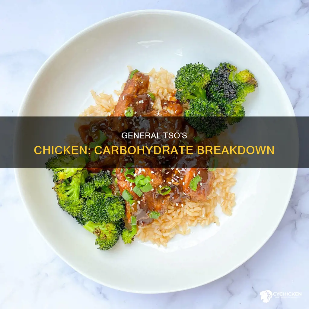 what is the total carbohydrate of general tsos chicken