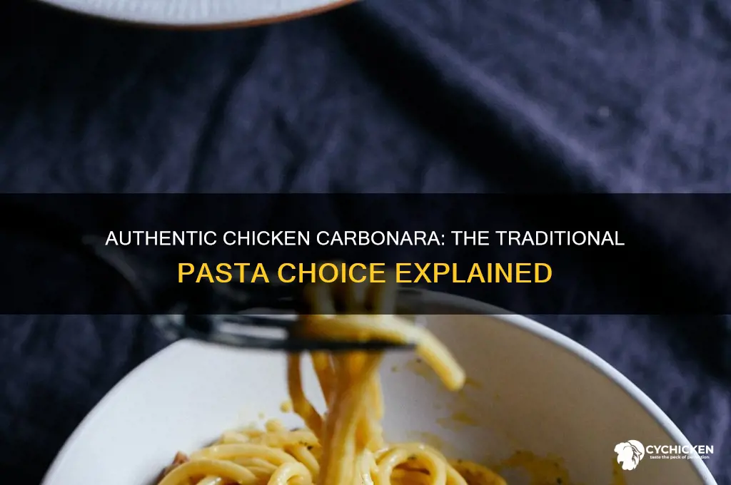 what is the traditional pasta in chicken carbonara