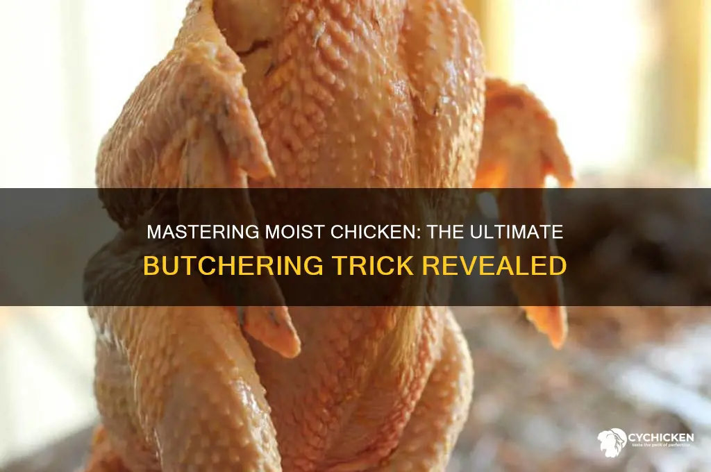 what is the trick to butcher moist chicken